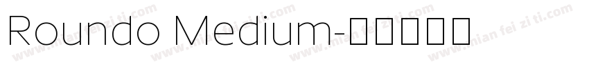 Roundo Medium字体转换